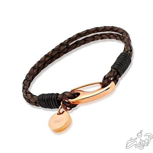 دستبند چرم طلا 